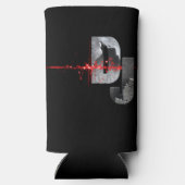 DJ。音楽感じ スリム缶クーラー (裏面)