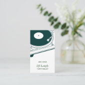 DJ/音楽/ターンテーブル 名刺 (スタンド正面)