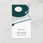 DJ/音楽/ターンテーブル 名刺 (正面)