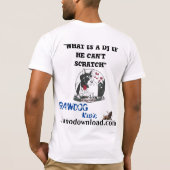 DJ 3はである何 Tシャツ (裏面)