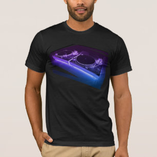 DJ 3DのネオンターンテーブルのTシャツ Tシャツ