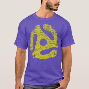 DJ 45 RPMアダプタヴィンテージスタイルレコードターンテーブル Tシャツ