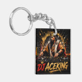 DJ ACEKING 両面デザイン キーホルダー (正面左)