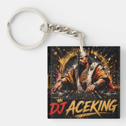 DJ ACEKING 両面デザイン キーホルダー (正面)