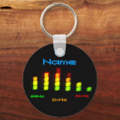 Dj Add Your Name Personal EqualizerバーEQ キーホルダー (正面)