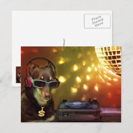 DJ Ally in da House ポストカード (正面/裏面)