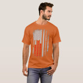 DJ American Flag Audio Engineer Disk Jockey Love Tシャツ (正面フル)
