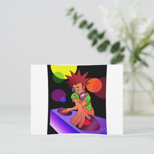 Dj Anime Jr. ポストカード (スタンド正面)