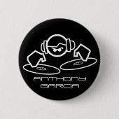 dj, ANTHONY GARCIA 缶バッジ (正面)