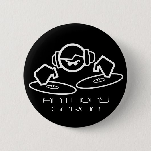 dj, ANTHONY GARCIA 缶バッジ (正面)