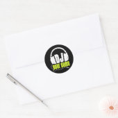 Dj Any パーソナライズされた Name Club Disk Jockey Music Dj ラウンドシール (封筒)