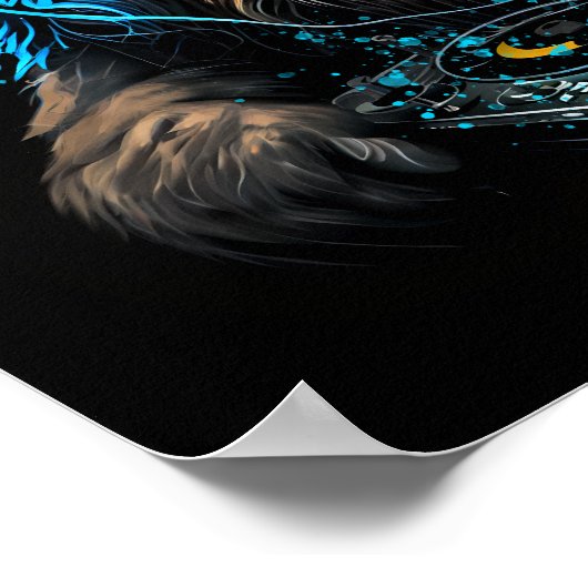 DJ as a wild lion  ポスター (角)