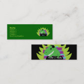 Dj-asaurusレックスT-レックスDJプロファイルカード スキニー名刺 (正面/裏面)