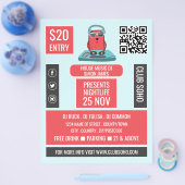 DJ at the Deck Cartoon, プロフェッショナルDJ Advert チラシ (シングル)