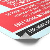 DJ at the Deck Cartoon, プロフェッショナルDJ Advert ポスター (角)