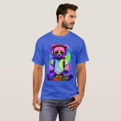 DJ Bear, Teddy, Cartoon, Music, Concerts Festivals Tシャツ (正面フル)