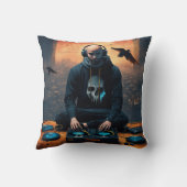 DJ Beatdropとリズム泥棒 クッション (裏面)