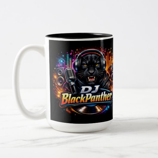DJ BLACKPANTHER 2 Two-Tone COFFEE MUG ツートーンマグカップ (左)