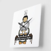 Dj bretonne スクエア壁時計 (傾斜)