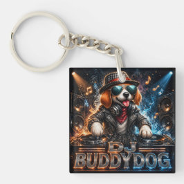 DJ BUDDYDOG 両面タイプ キーホルダー