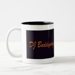 DJ buddydog banner mug ツートーンマグカップ