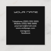 DJ  Business Card スクエア名刺 (裏面)