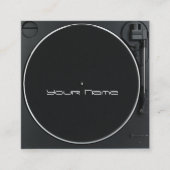 DJ  Business Card スクエア名刺 (正面)