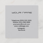 DJ  Business Card スクエア名刺 (裏面)