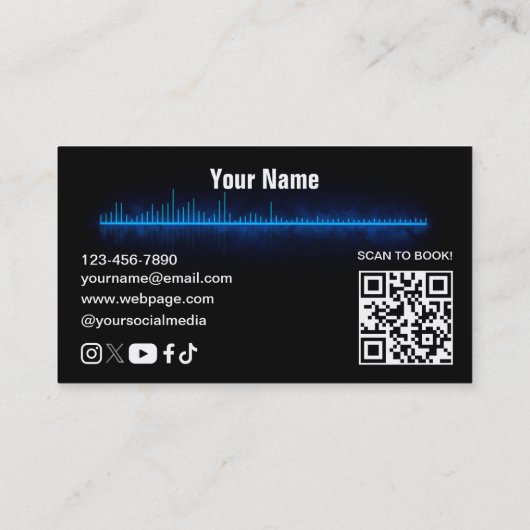 DJ  Business Card 名刺 (裏面)