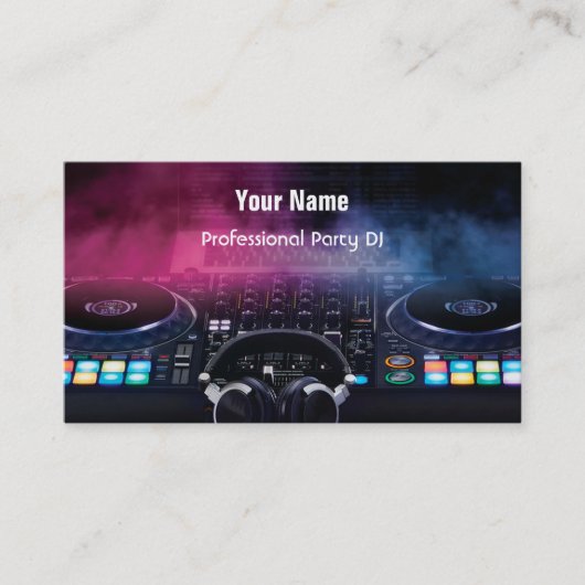 DJ  Business Card 名刺 (正面)