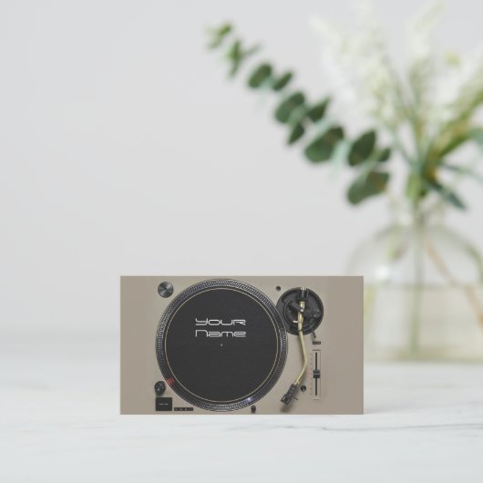 DJ Business Card 名刺 (スタンド正面)