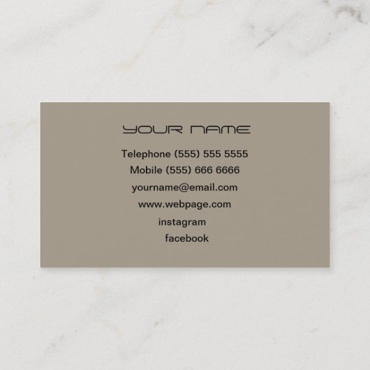 DJ Business Card 名刺 (裏面)