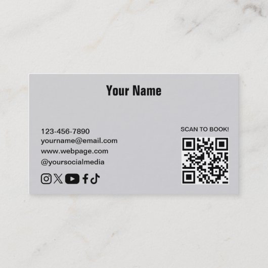 DJ  Business Card 名刺 (裏面)