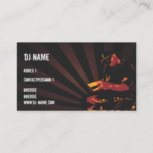 Dj Business card 名刺 (正面)