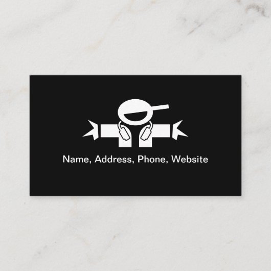 DJ Business Cards with music disk jockey logo 名刺 (正面)