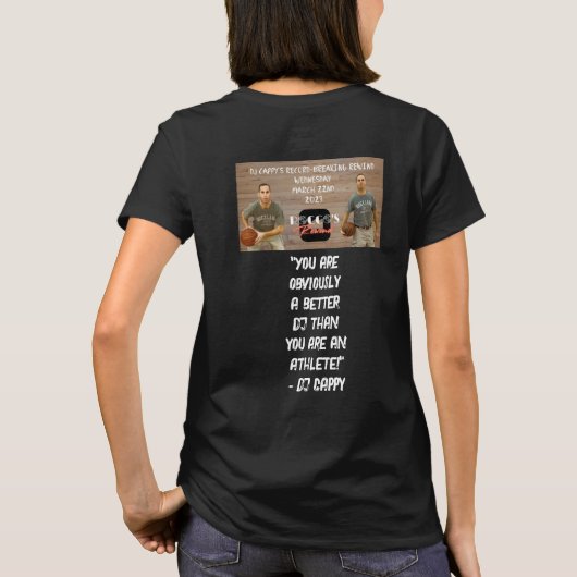 DJ CappyのRecord Breaking Rewindシャツ Tシャツ (裏面)