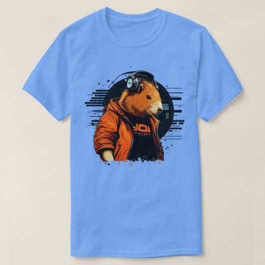 Dj Capybara 1 Tシャツ (デザイン正面)
