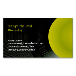 DJ CDの背景 マグネット名刺