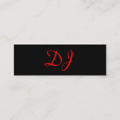 DJ CD名刺I スキニー名刺 (裏面)