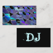 DJ CDsプロファイルカード – カスタマイズ可能 名刺 (正面/裏面)