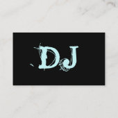 DJ CDsプロファイルカード – カスタマイズ可能 名刺 (裏面)