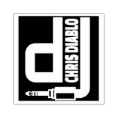 DJ CHRIS DIABLOスタンプ ラバースタンプ (インプリント)