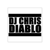 DJ CHRIS DIABLOロゴゴム印材 ラバースタンプ (インプリント)