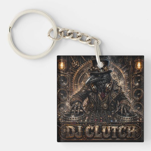 DJ CLUTCH 両面デザイン キーホルダー (正面)
