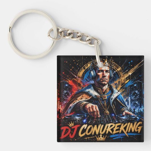 DJ CONUREKING 両面デザイン キーホルダー (正面)