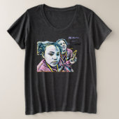 Dj Dalin + The Jackel プラスサイズTシャツ (デザイン正面)