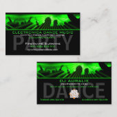 DJ Dance Rave Lasers Club名刺 名刺 (正面/裏面)