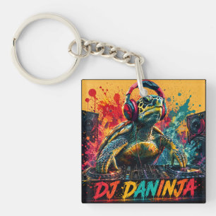 DJ DANINJA 両面デザイン キーホルダー