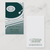 DJ Deeジェイのターンテーブル 名刺 (正面/裏面)