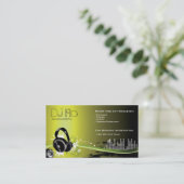 DJ - deejay music coordinator 名刺 (スタンド正面)